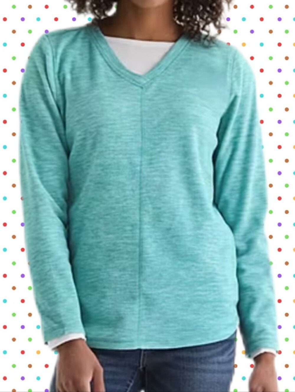 LIKE NEW St. John's Bay long-sleeve fleece shirt size Large
